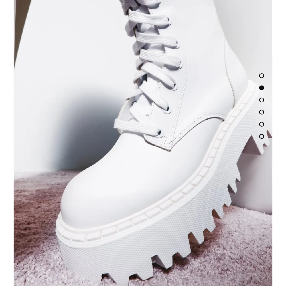 Brand New Zara LACE-UP LEATHER ANKLE BOOTS - Picture 2 of 14